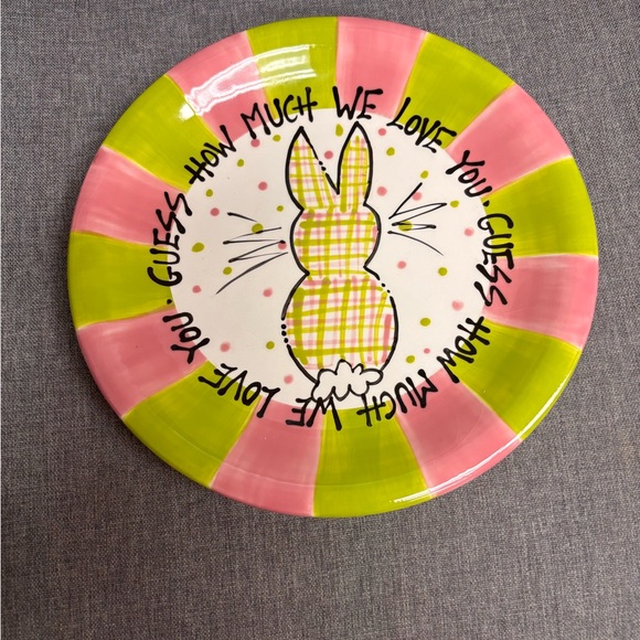 Magnolia Lane Collection “Guess How Much We Love You” Bunny Plate T Cabells Too - Picture 3 of 4